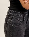 Toxik3 pantalon jean bootcut denim stretch fentes