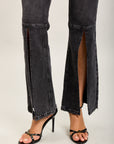 Toxik3 pantalon jean bootcut denim stretch fentes