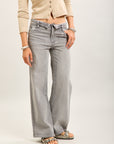 Toxik3 pantalon jean droit denim stretch ceinture retournée