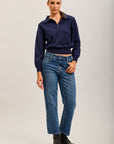 Toxik3 pantalon jean droit crop denim stretch