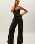 Toxik3 extra-wide asymmetrical stretch denim jean pants