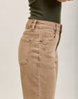Toxik3 pantalon jean mom cropped denim stretch ourlet