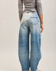 Toxik3 printed stretch denim balloon jean pants
