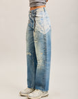 Toxik3 printed stretch denim balloon jean pants
