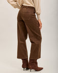 Toxik3 straight cropped denim stretch jean pants with belt