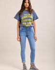 Toxik3 super stretch creased slim jeans with cuffed buttons - essential collection