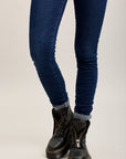 Toxik3 super stretch wrinkled slim denim jean pants with cuffed buttons
