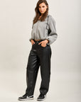 Toxik3 pantalon balloon simili cuir