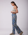Toxik3 pantalon wide Lyocell imprimé noeud