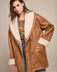 Manteau double face camel moutonné - Maud