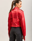 Jacke mit künstlichen Fransen von Toxik3