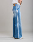 Toxik3 pantalon jean wide délavé denim stretch sport
