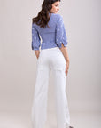 Toxik3 pantalon jean wide denim stretch double couture