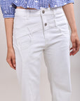 Toxik3 pantalon jean wide denim stretch double couture