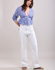 Toxik3 pantalon jean wide denim stretch double couture