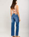 Toxik3 pantalon bootcut en jean detail couture