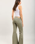 Pantalones vaqueros acampanados de denim elástico Toxik3
