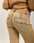 Toxik3 dirty wash country folk flare jeans