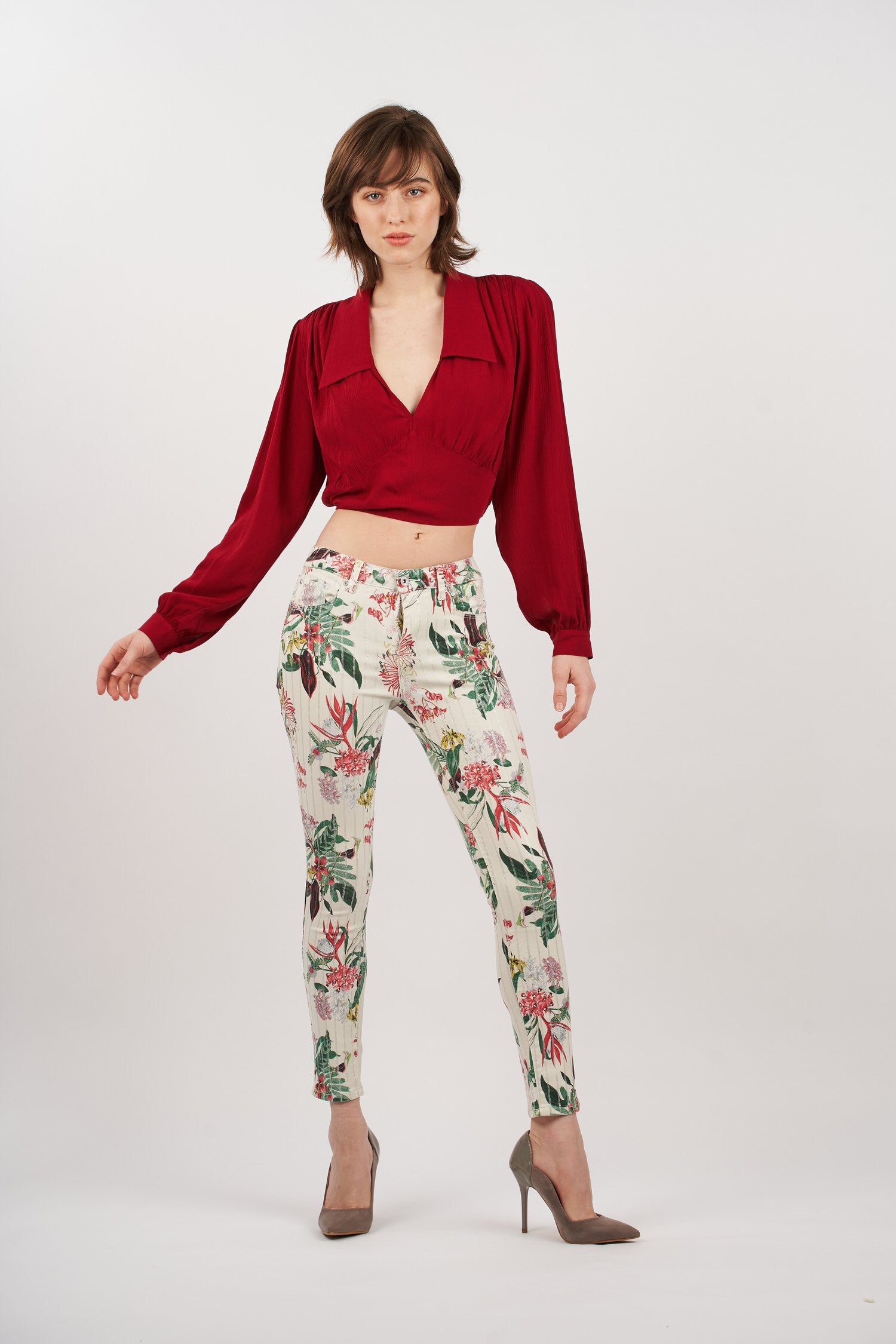 Vegetable print pants - Asia