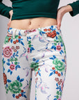 Flower print pants - Tatoo