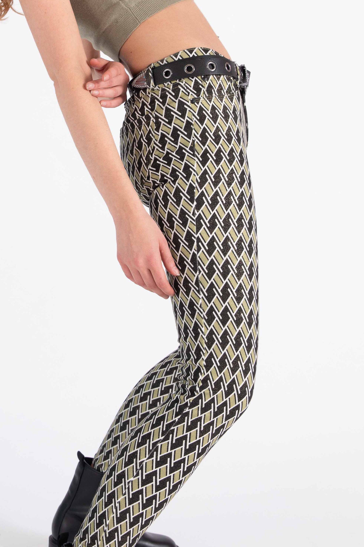 Soft print tile pants - Yami