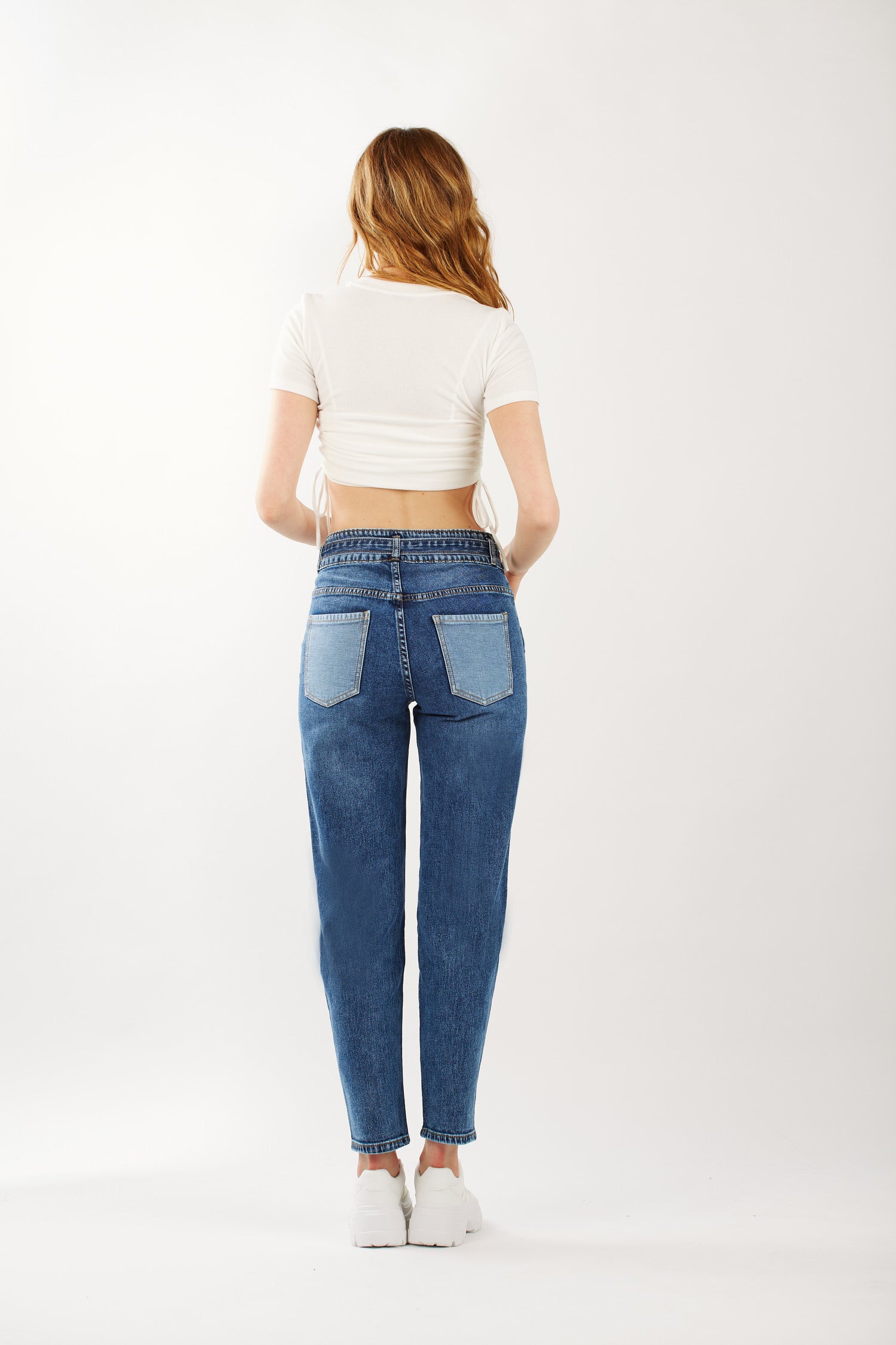 Jeans contrasting pockets - dora