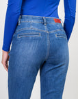 High -waist blue flare jeans - Betsy