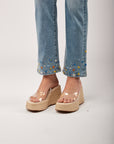 Law Flower Embroidery Jeans - Flora