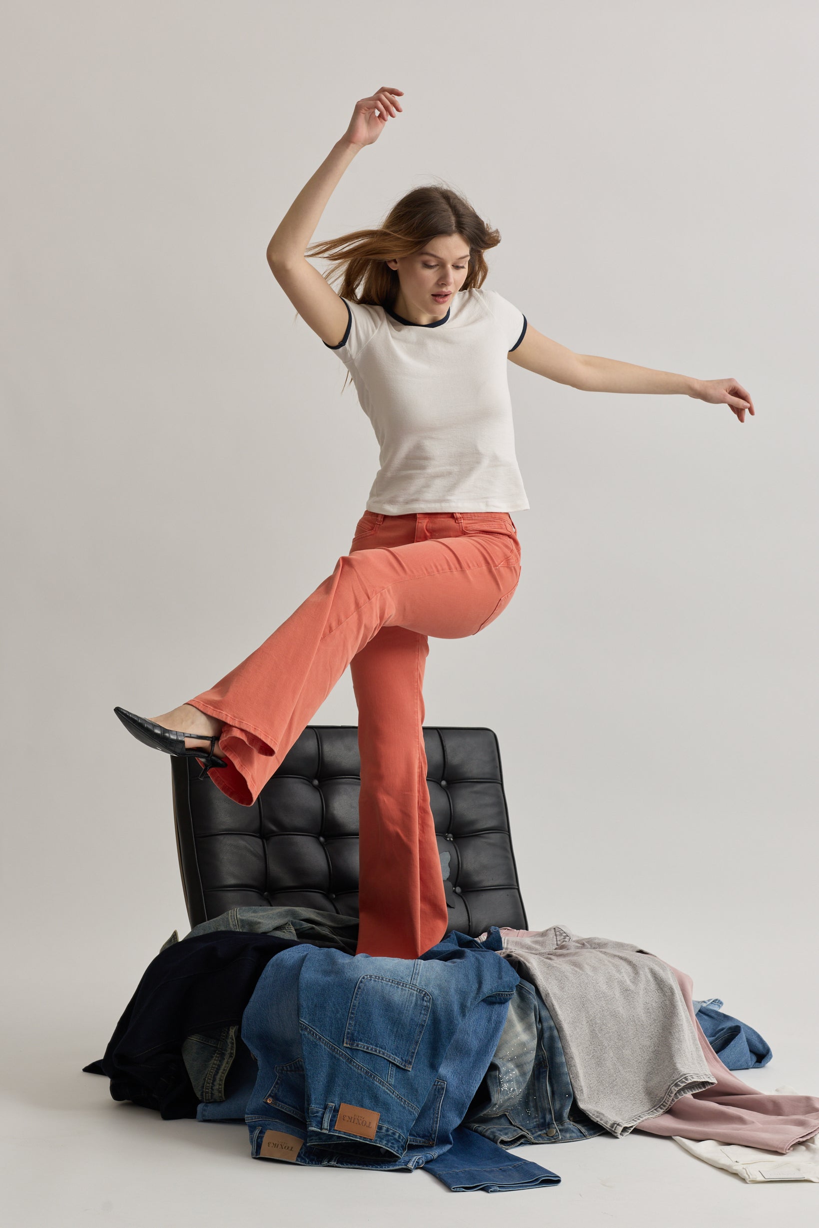 Toxik3 pantalon jean stretch flare denim