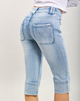 Toxik3 bermuda denim stretch accessoire foulard