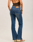 Toxik3 jean bootcut stretch poches arrières superposées