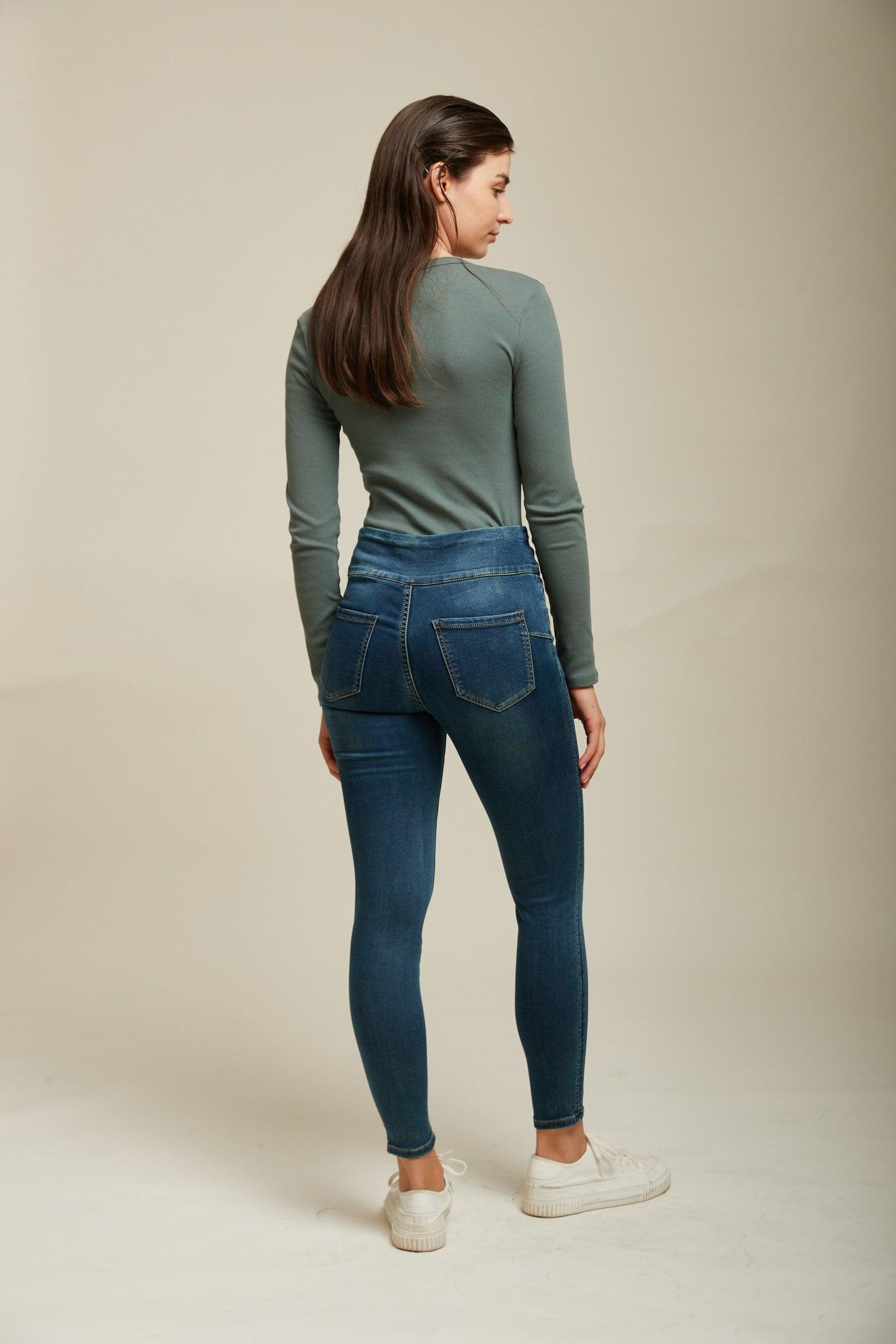 Jogg jean taille haute à enfiler - Sacha by Tocada - TOXIK3