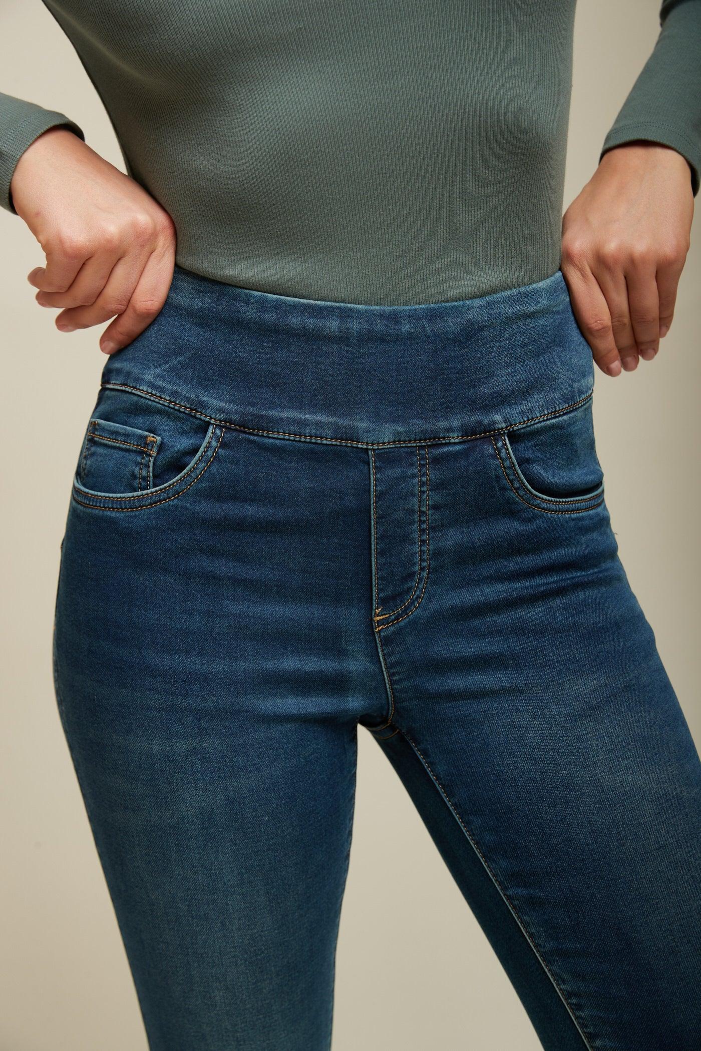 Jogg jean taille haute à enfiler - Sacha by Tocada - TOXIK3