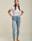 Toxik3 pantalon jean jogg denim super stretch taille haute à enfiler