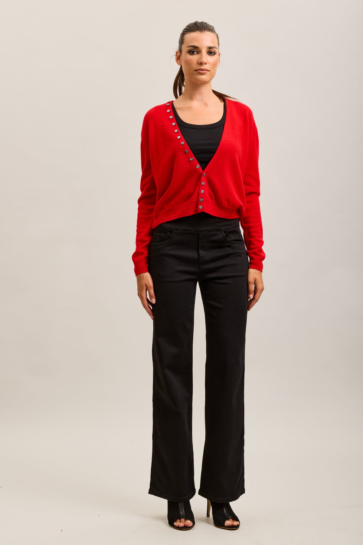 Pantalones jogger Toxik3 de denim elástico Tamaño alto tirón