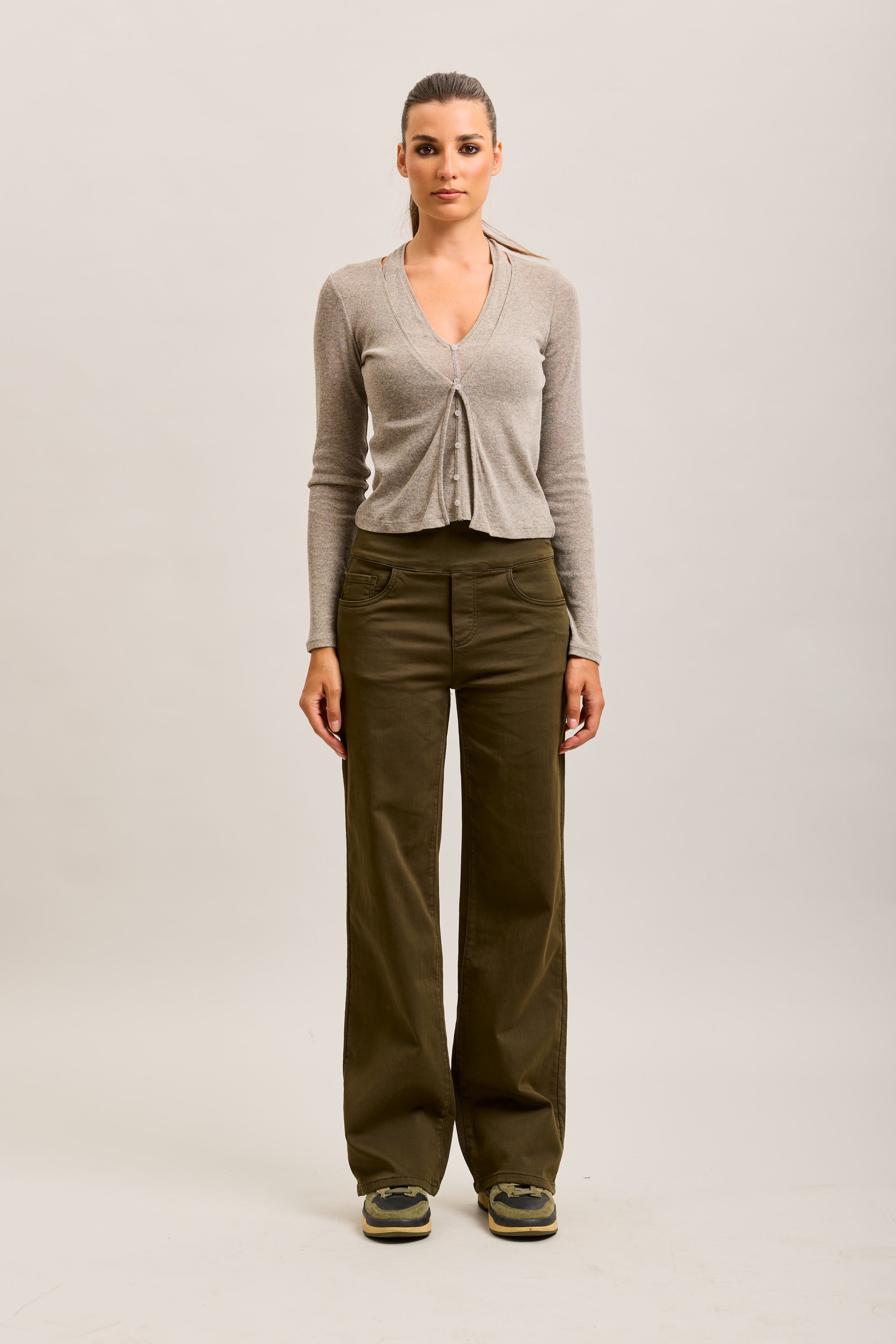 Pantalones jogger Toxik3 de denim elástico Tamaño alto tirón