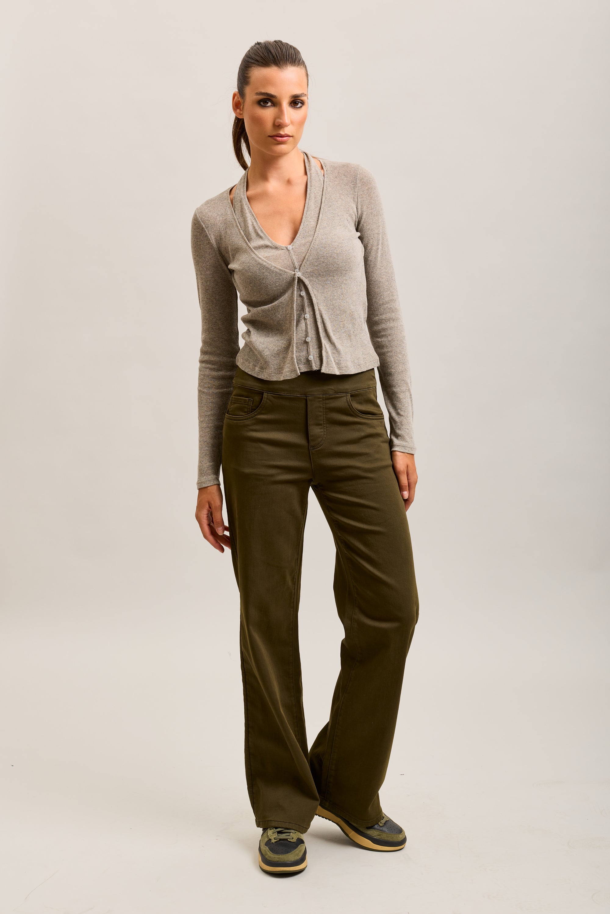 Pantalones jogger Toxik3 de denim elástico Tamaño alto tirón