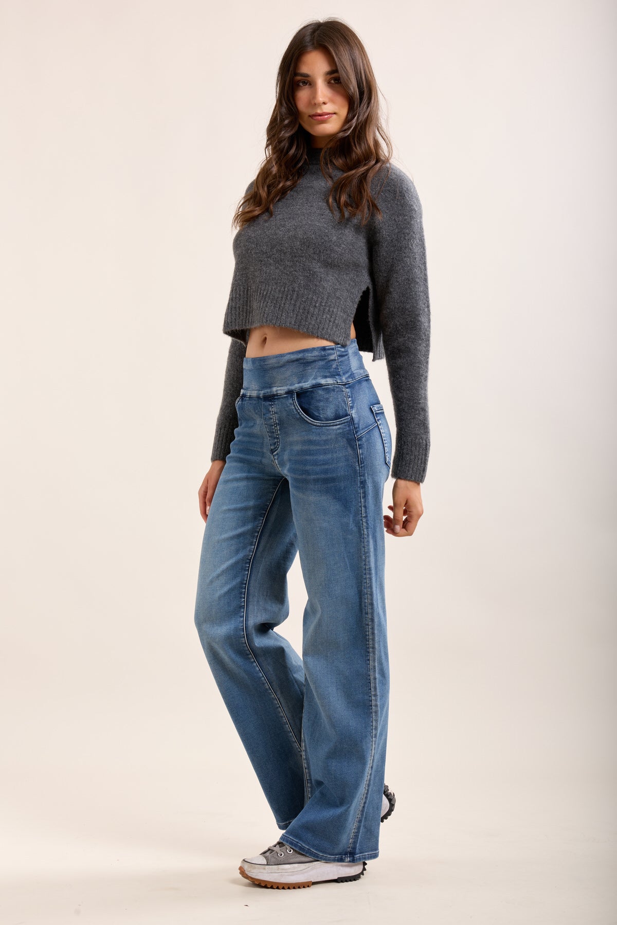 Vaqueros jogger elásticos Toxik3 Tamaño alto tirón