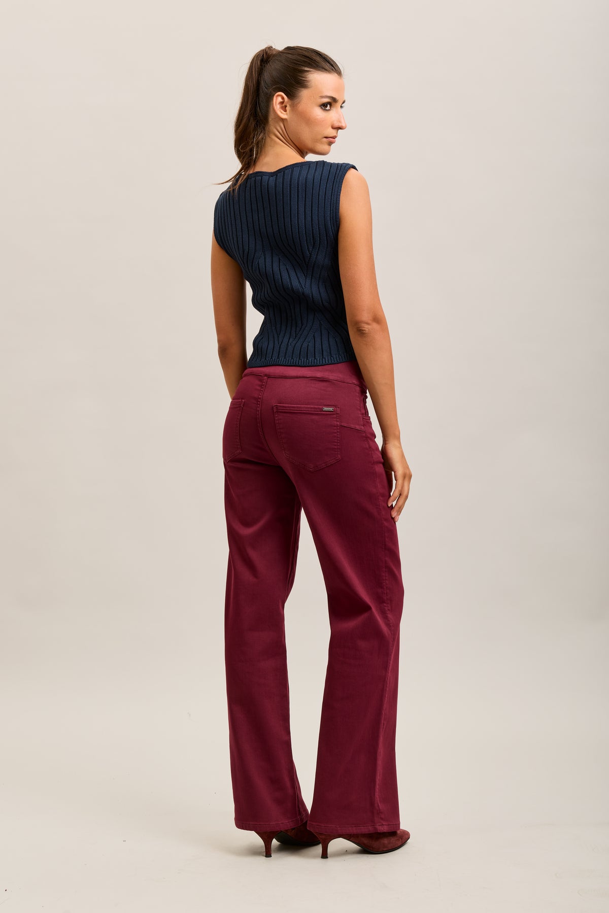 Pantalones jogger Toxik3 de denim elástico Tamaño alto tirón