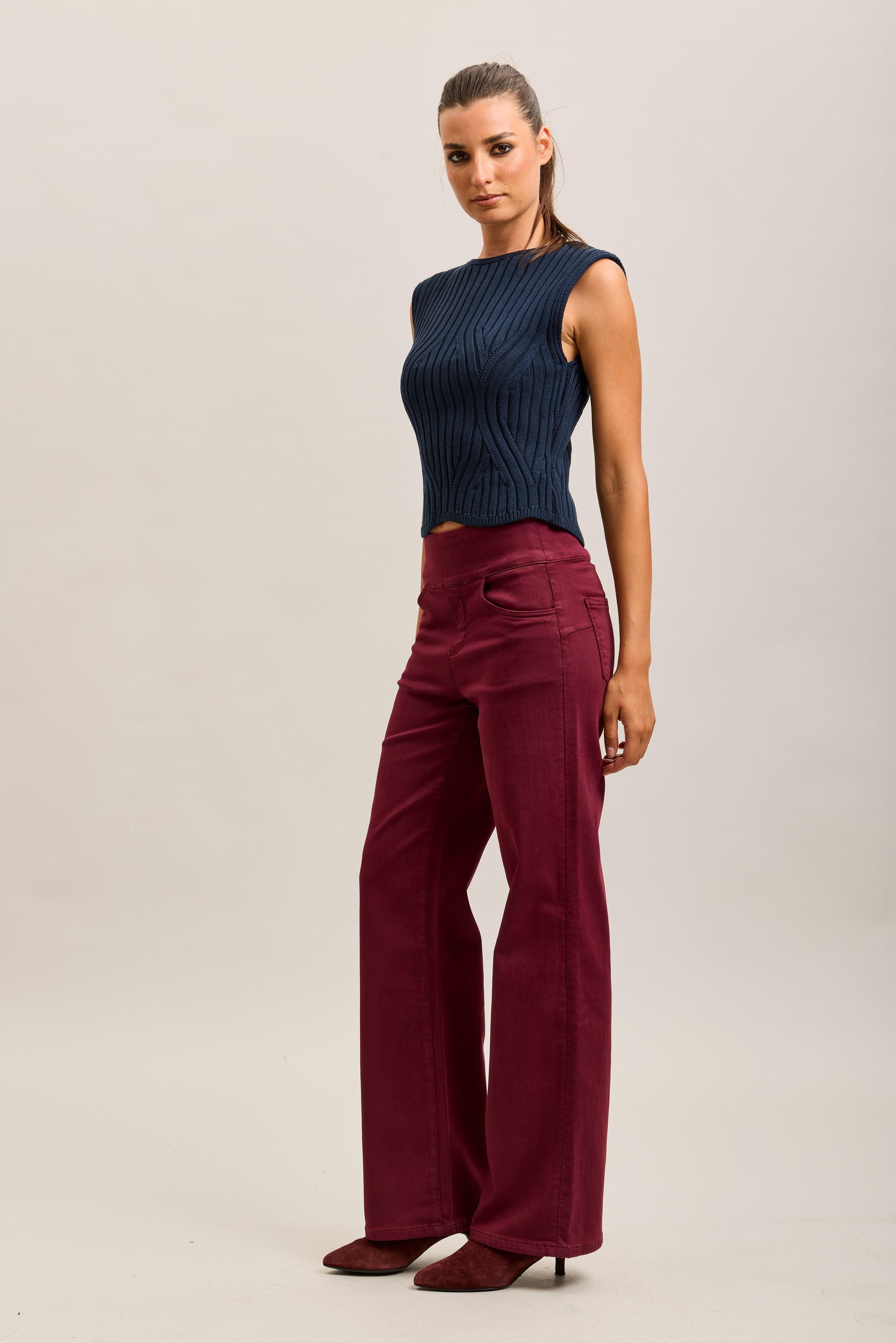 Pantalones jogger Toxik3 de denim elástico Tamaño alto tirón