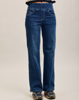 Pantalones jogger Toxik3 de denim elástico Tamaño alto tirón