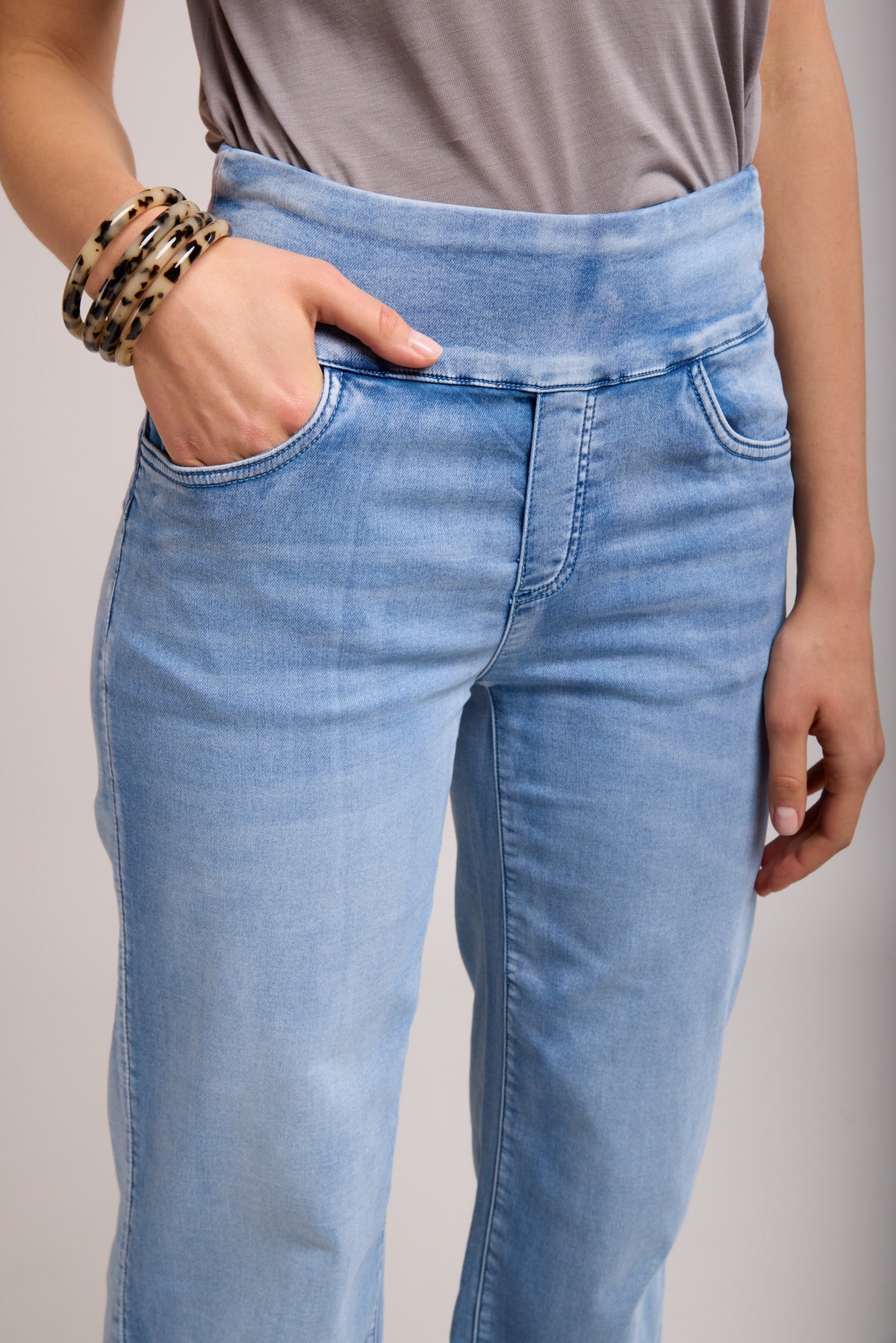 Toxik3 jean jogg stretch taille haute à enfiler