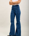 Hoch taillierte Toxik3-Jeanshose aus Stretch-Denim zum Überziehen