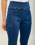 Hoch taillierte Toxik3-Jeanshose aus Stretch-Denim zum Überziehen