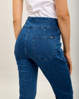 Hoch taillierte Toxik3-Jeanshose aus Stretch-Denim zum Überziehen