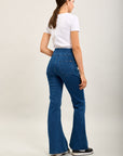 Hoch taillierte Toxik3-Jeanshose aus Stretch-Denim zum Überziehen