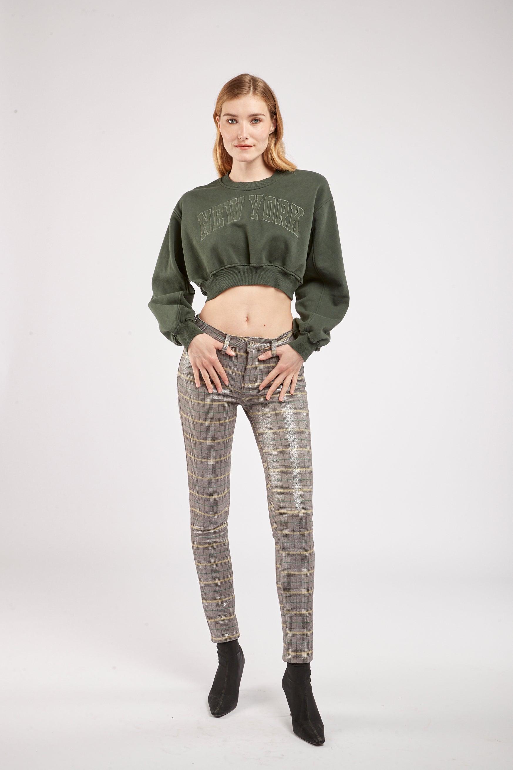 Pantalon carreaux brillant - Betany - TOXIK3