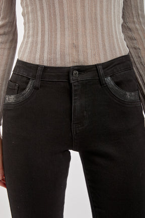 Pants Detail Sequins Pocket - Juju