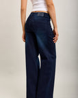 Toxik3 pantalon jean droit denim stretch strass