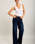 Toxik3 pantalon jean droit denim stretch strass